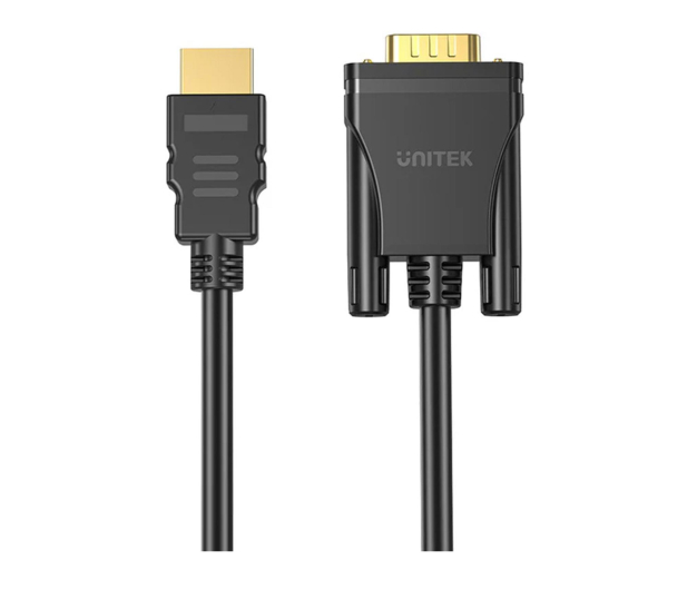 UNITEK Kabel HDMI na VGA, FullHD 60Hz, 2 m V1185A01 - 1455250 - zdjęcie